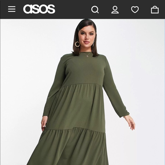 asos plus size dresses Dress With Curve Prom Dress Long Sleeve Curve Dress ASOS DESIGN Curve Long Sleeve Ruffle Must Have Plus Size Leopard